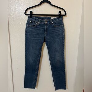Rag & Bone Low Rise Dark Blue Skinny Jeans